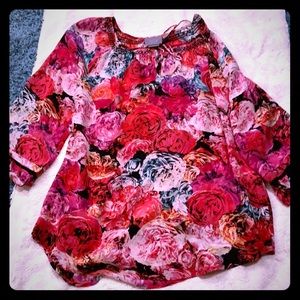 Vanessa Virginia rose flow top size small